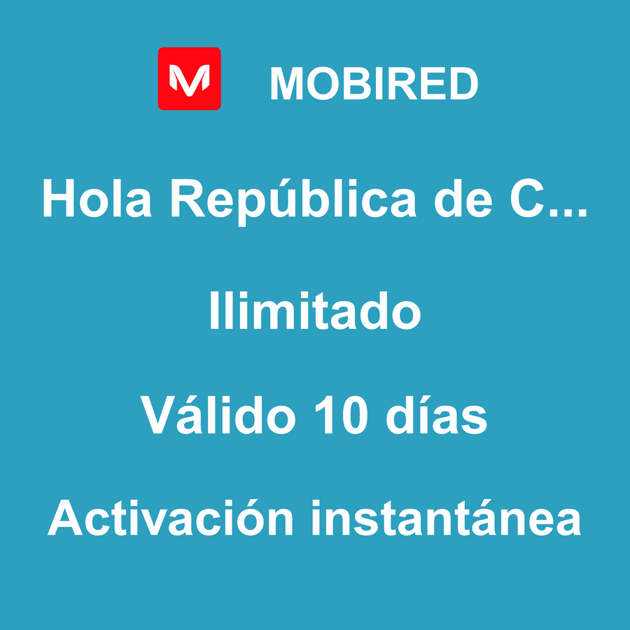 eSIM República de Corea Internet Ilimitado – 10 días | Mobired Hola República de Corea